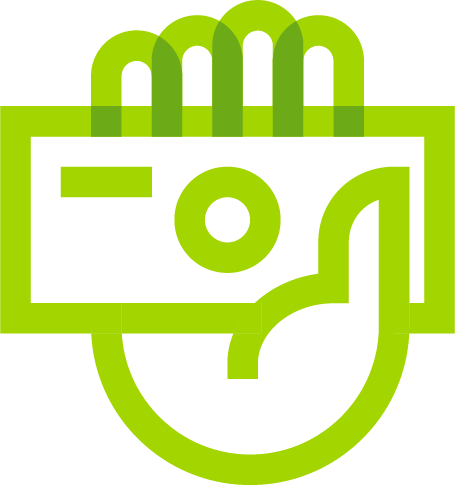 Financial Icon financial icon bright green
